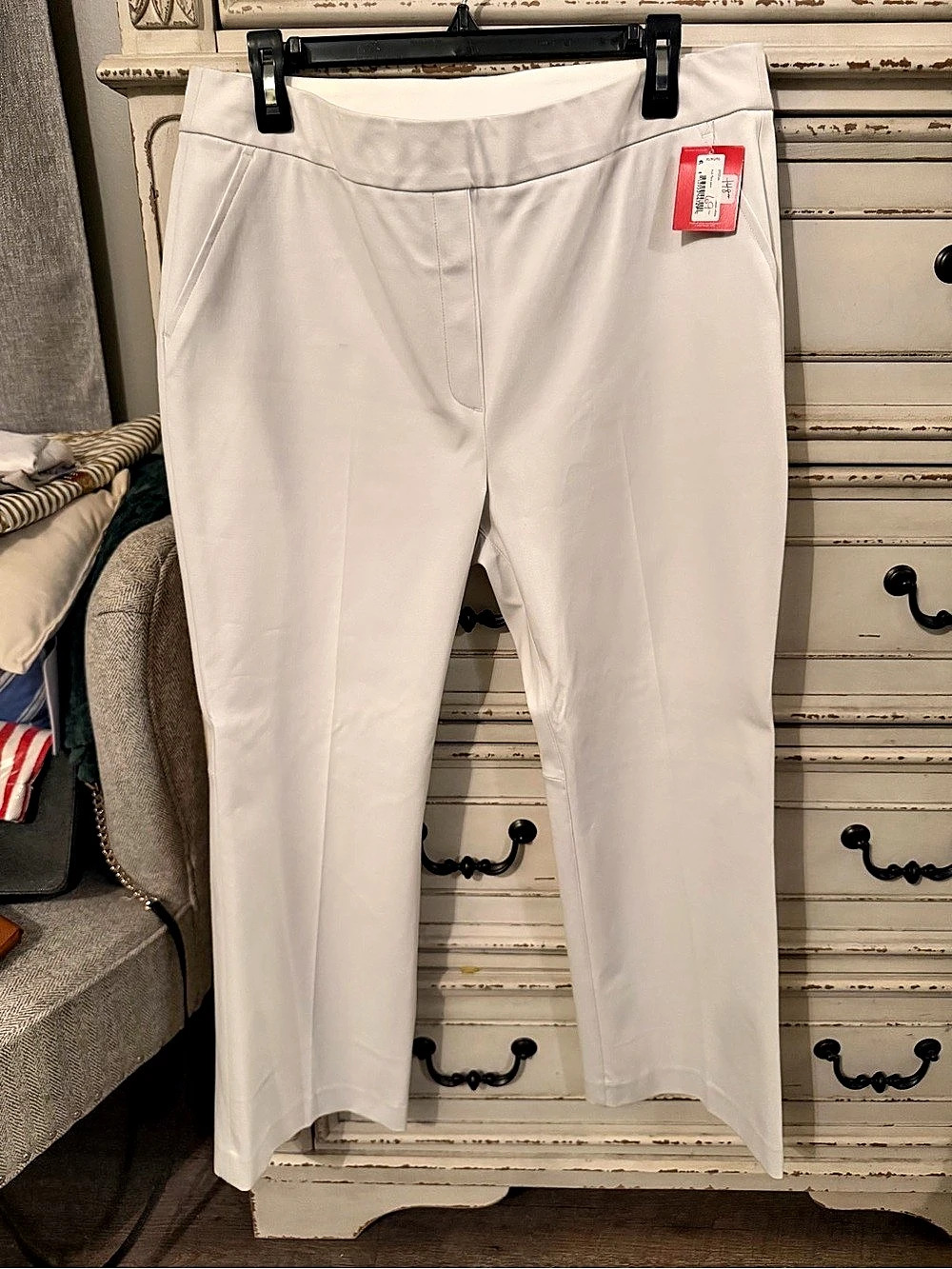 Spanx On-the-Go Kick Flare Pants in White, XL